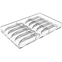 CH043 Sogno B Chocado Silikomart: stampo in Tritan per 10 barrette di cioccolato 115 x 25 h 15 mm