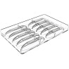 CH043 Sogno B Chocado Silikomart: stampo in Tritan per 10 barrette di cioccolato 115 x 25 h 15 mm CH043 Sogno B Chocado Silikomart: stampo in Tritan per 10 barrette di cioccolato 115 x 25 h 15 mm