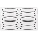 CH043 Sogno B Chocado Silikomart: stampo in Tritan per 10 barrette di cioccolato 115 x 25 h 15 mm