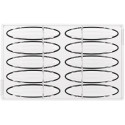 CH043 Sogno B Chocado Silikomart: stampo in Tritan per 10 barrette di cioccolato 115 x 25 h 15 mm