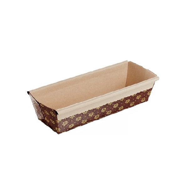 5 Stampi Plum Cake in carta da forno da 22,5x7xh6,5 cm per torte da 400 g