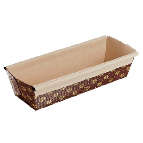 5 Stampi Plum Cake in carta da forno da 26x6,5xh5,5 cm per torte da 500 g 5 Stampi Plum Cake in carta da forno da 26x6,5xh5,5 cm per torte da 500 g