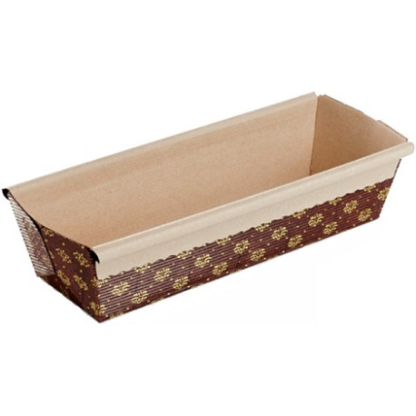 5 Stampi Plum Cake in carta da forno da 23,5x8xh7 cm per torte da 750 g 5 Stampi Plum Cake in carta da forno da 23,5x8xh7 cm per torte da 750 g