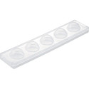 Stampo gelato Mul3D Egg per 5 Uova 3D da 100 ml  in silicone Top White da Silikomart