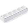 Stampo gelato Mul3D Egg per 5 Uova 3D da 100 ml in silicone Top White da Silikomart Stampo gelato Mul3D Egg per 5 Uova 3D da 100 ml in silicone Top White da Silikomart