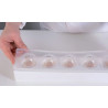 Stampo gelato Mul3D Egg per 5 Uova 3D da 100 ml in silicone Top White da Silikomart Stampo gelato Mul3D Egg per 5 Uova 3D da 100 ml in silicone Top White da Silikomart