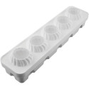 Russian tale 125 da Silikomart: stampo in silicone bianco con supporto in plastica