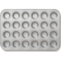 Teglia antiaderente per mini muffin Decora: pirofila per 24 muffin tondi da 4,3 X h 3 cm