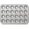 Teglia antiaderente per mini muffin Decora: pirofila per 24 muffin tondi da 4,3 X h 3 cm