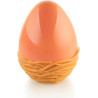 Nest Silikomart uova con nido 3D: set 2 stampi termo-formati per uova di cioccolato da Silikomart