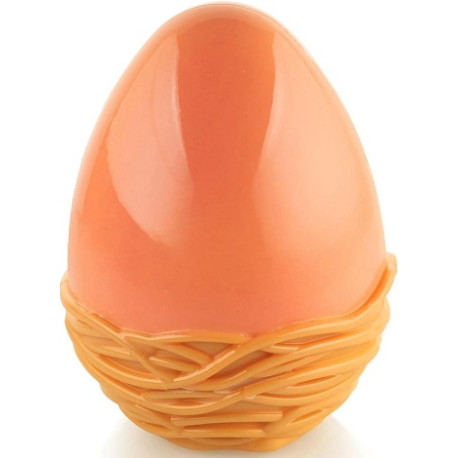 Nest Silikomart uova con nido 3D: set 2 stampi termo-formati per uova di cioccolato da Silikomart Nest Silikomart uova con nido 3D: set 2 stampi termo-formati per uova di cioccolato da Silikomart