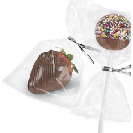 Da 10 a 25 cm 100 sacchetti trasparenti per caramelle biscotti e cake pops da Decora