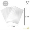 100 Bustine neutre larghe 8 cm lunghe 10 cm in polietilene neutro, per alimenti come confetti, caramelle e marshmallow 100 Bustine neutre larghe 8 cm lunghe 10 cm in polietilene neutro, per alimenti come confetti, caramelle e marshmallow