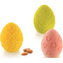 Egg Hunt Silikomart: stampo silicone per 11 uova di Pasqua con decori da scoprire da 5,3 x h6,7 cm capacità 100 ml
