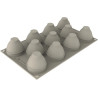 Egg Hunt Silikomart: stampo silicone per 11 uova di Pasqua 3D con decori da scoprire da 5,3 x h6,7 cm capacità 100 ml