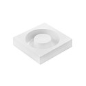 Stampo savarin Tortaflex Silikomart: ciambella 16 x h 4 cm in silicone bianco
