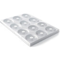 Set Savarin 115 Silikomart (12 Pz) – Vassoio 60×40cm con Stampi in Silicone per Ciambelle (Ø11,5×H4cm)