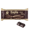 Cioccolato Emilia Fondente extra al 70% blocco da 400 g di fondente Zaini Cioccolato Emilia Fondente extra al 70% blocco da 400 g di fondente Zaini