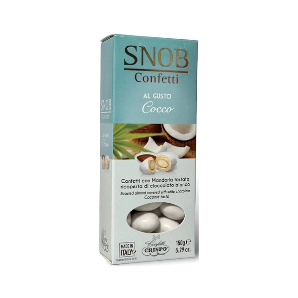 Confetti Snob Cocco Crispo in confezione da g 150 bianchi