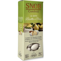 Snob Ricotta e Pera bianchi di Crispo, in confezione da 150 g