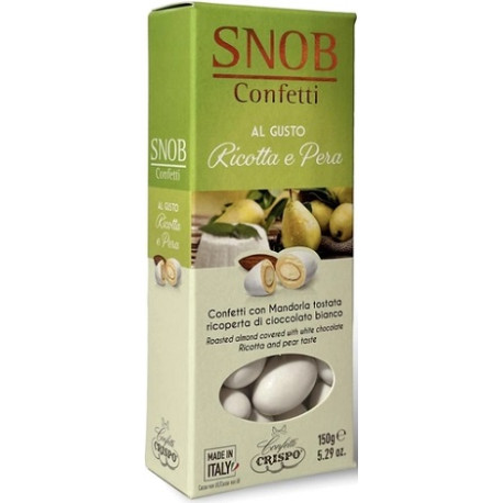 Snob Ricotta e Pera bianchi di Crispo, in confezione da 150 g Snob Ricotta e Pera bianchi di Crispo, in confezione da 150 g