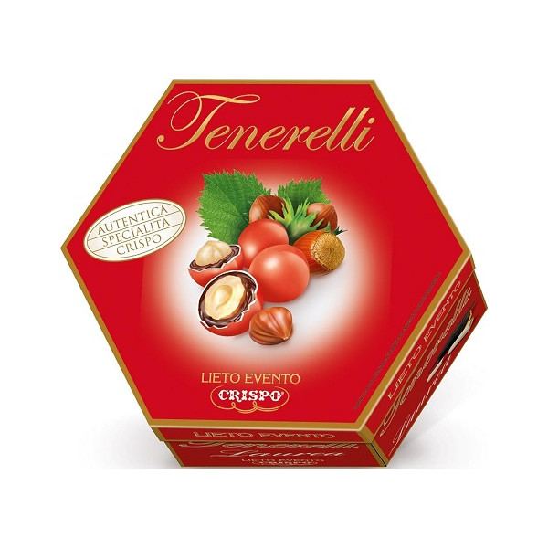 Tenerelli Lieto Evento Rossi Laurea Crispo confetti incartati singolarmente in astuccio da 500 g