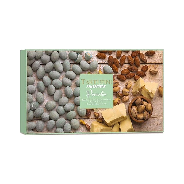 Praline Tartufini Pistacchio di Maxtris in confezione da 500 g