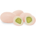Ciocopistacchio Rosa Maxtris da 500 g: pistacchio tostato ricoperto di cioccolato bianco e confettato rosa