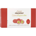 Ciocopistacchio Rosso Maxtris da 500 g: pistacchio tostato ricoperto di cioccolato bianco e confettato rosso
