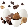 Maxtris Nocciolato, confetti bianchi da 1 Kg: mandorla tostata ricoperta di cioccolato bianco e fondente al gusto nocciola