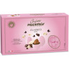 Maxtris Classico Rosa, confetti rosa da 1 Kg: mandorla tostata ricoperta di cioccolato fondente e bianco