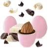 Maxtris Classico Rosa, confetti rosa da 1 Kg: mandorla tostata ricoperta di cioccolato fondente e bianco Maxtris Classico Rosa, confetti rosa da 1 Kg: mandorla tostata ricoperta di cioccolato fondente e bianco