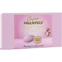Maxtris Classico Rosa, confetti rosa da 1 Kg: mandorla tostata ricoperta di cioccolato fondente e bianco
