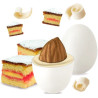 Maxtris Zuppa Inglese, confetti bianchi da 1 Kg: mandorla tostata e cioccolato bianco al gusto crema zuppa inglese