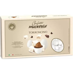 Maxtris Torroncino, confetti bianchi da 1 Kg: i cioco-mandorla con mandorla tostata e cioccolato al latte gusto torroncino