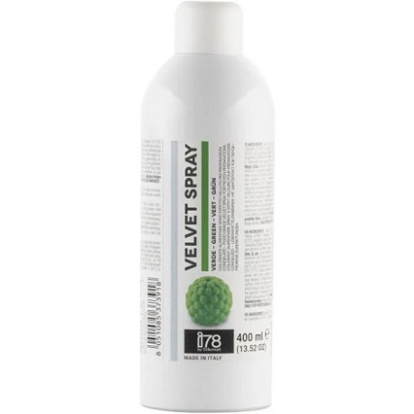 Colorante alimentare spray verde vellutato, Velvet Mini Spray verde da 400 ml Silikomart Colorante alimentare spray verde vellutato, Velvet Mini Spray verde da 400 ml Silikomart
