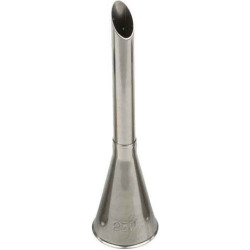 Bocchetta numero 230 o Cornetto Speciale per farcitura in acciaio inox ø1,8xh6,3 cm da Decora