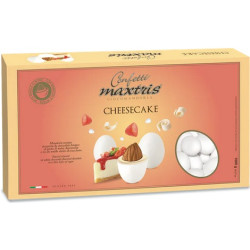 Maxtris Cheesecake , confetti bianchi 1 Kg: cioco-mandorla al gusto cheesecake