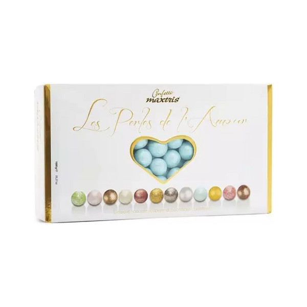 Les Perles Etè - Bleu confetti Maxtris perle celesti 1 Kg: nocciola tostata e cioccolato bianco e fondente