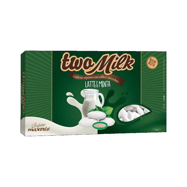 Two Milk Latte e Menta, confetti bianchi Maxtris da 1kg