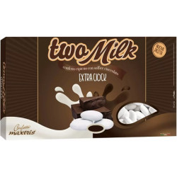 Two Milk Extra Ciok, confetti bianchi Maxtris 1 kg, il doppio cioccolato di Maxtris