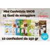 Mini confettata Crispo: 15 gusti di confetti Snob in 10 astucci da 150 g