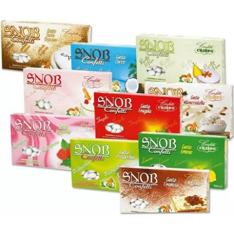 Kit offerta 3 Kg confetti Snob Crispo, ideale per confettata fai da te Kit offerta 3 Kg confetti Snob Crispo, ideale per confettata fai da te