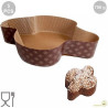 Set 5 stampi colomba in carta calandrata da 750 g Set 5 stampi colomba in carta calandrata da 750 g