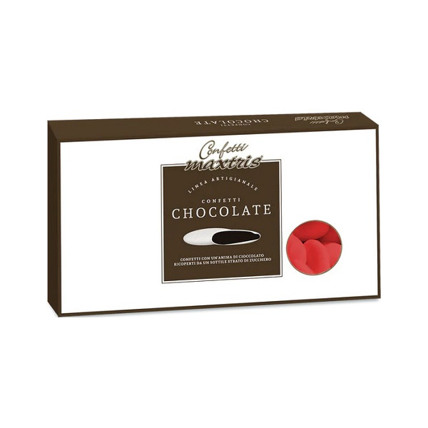 Confetti al Cioccolato Rosso confetti rossi Maxtris 1 Kg