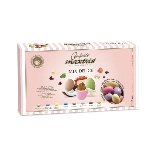 Maxtris Mix Delice confetti colorati ai gusti assortiti frutta e pasticceria 1 Kg