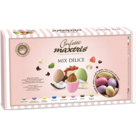Maxtris Mix Delice confetti colorati ai gusti assortiti frutta e pasticceria 1 Kg Maxtris Mix Delice confetti colorati ai gusti assortiti frutta e pasticceria 1 Kg