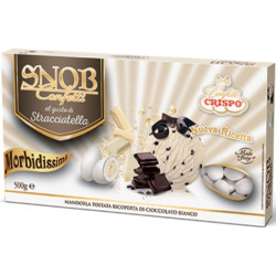 Confetti snob stracciatella da 500 g: confetti bianchi Crispo ideali per confettata