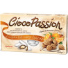Ciocopassion amaretto e arancia Crispo 1 Kg: confetti bianchi con cioccolato al latte e cioccolato bianco