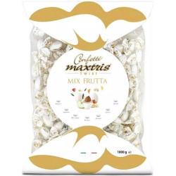 Twist Maxtris Frutta confetti bianchi incartati in busta da 1 Kg